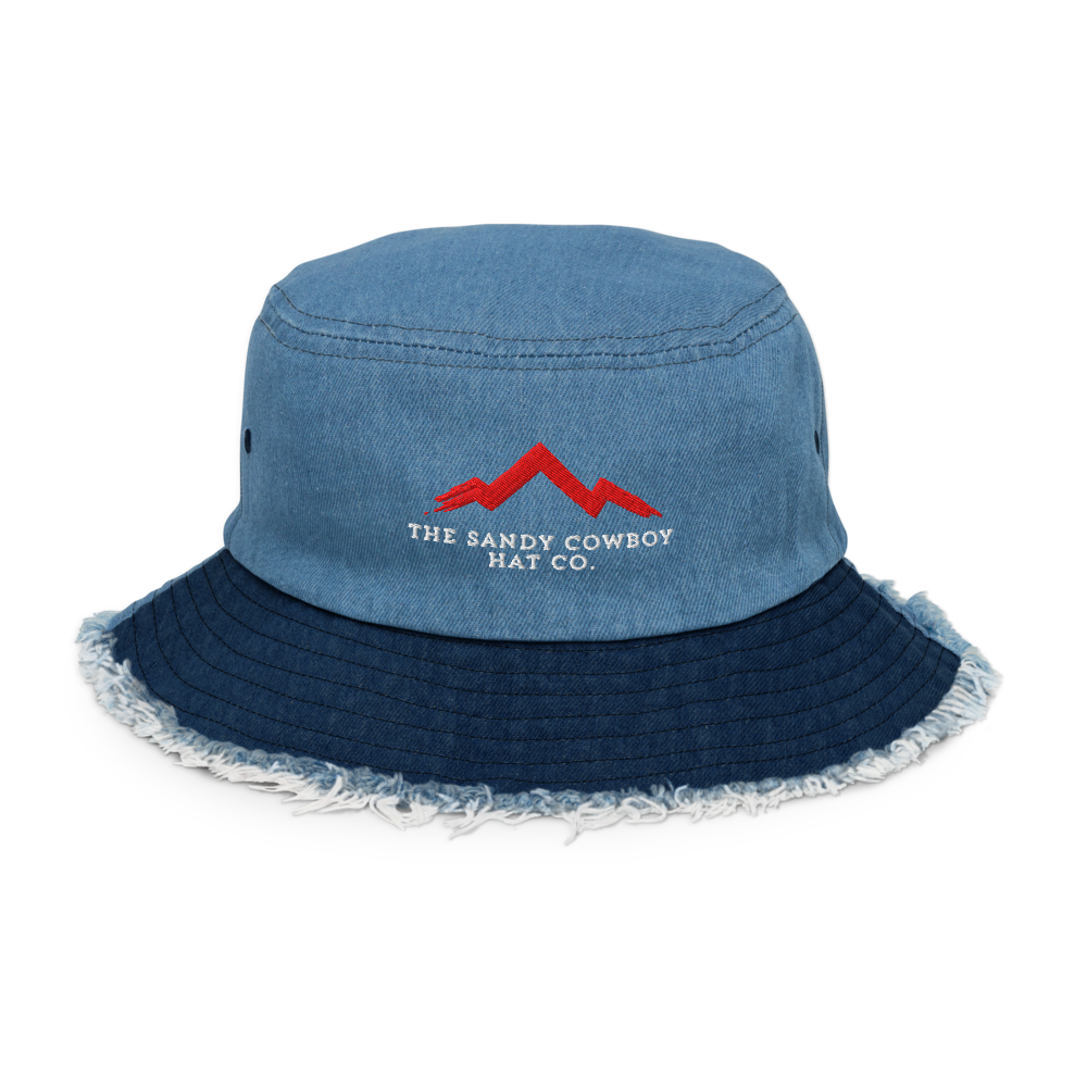The Outlander | Red Ridge Series | Denim Bucket Hat - The Sandy Cowboy Hat Co.