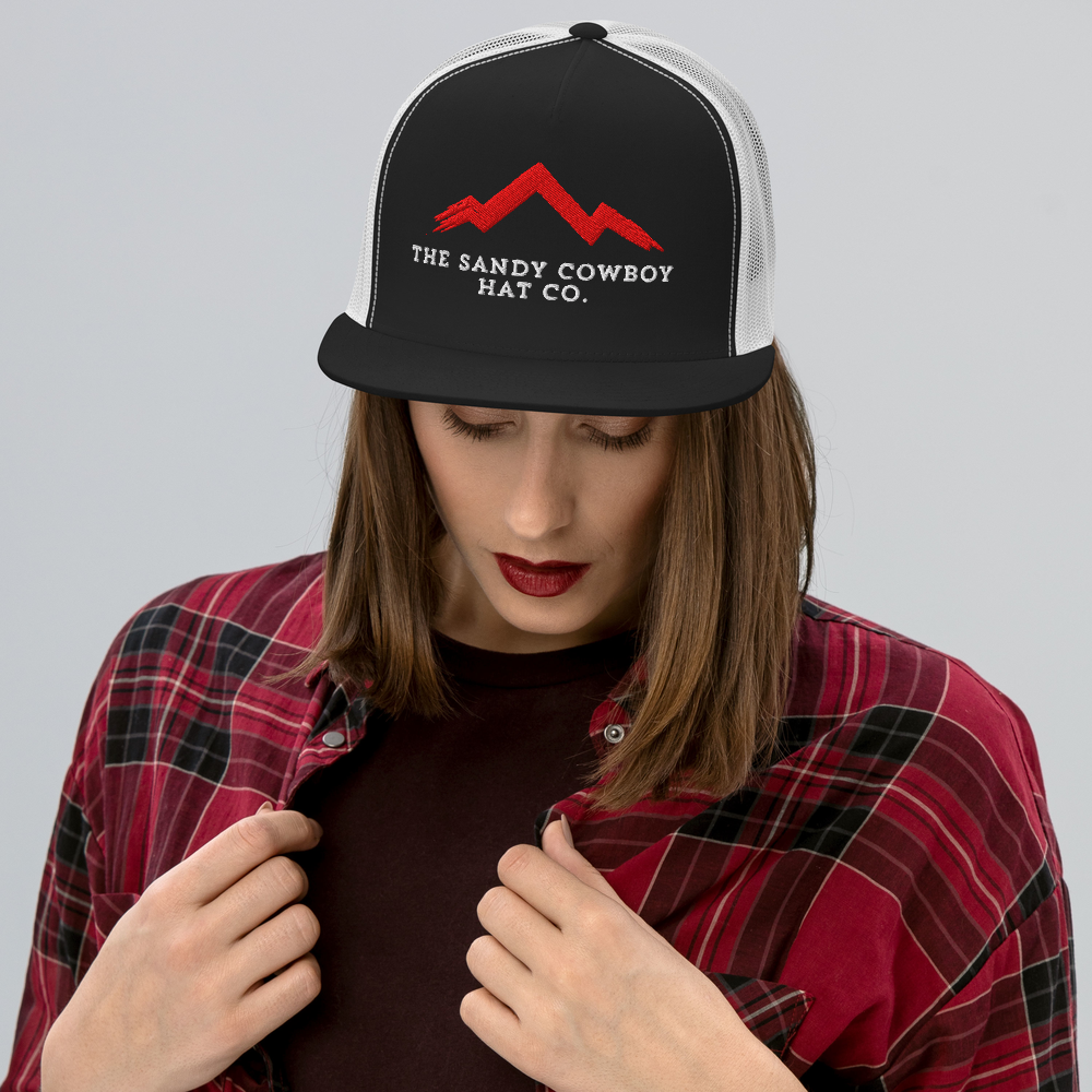 The Original | Red Ridge Series | Flat Trucker - The Sandy Cowboy Hat Co.