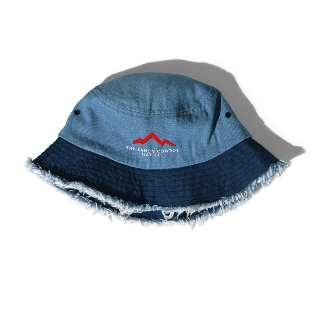 The Outlander | Red Ridge Series | Denim Bucket Hat - The Sandy Cowboy Hat Co.