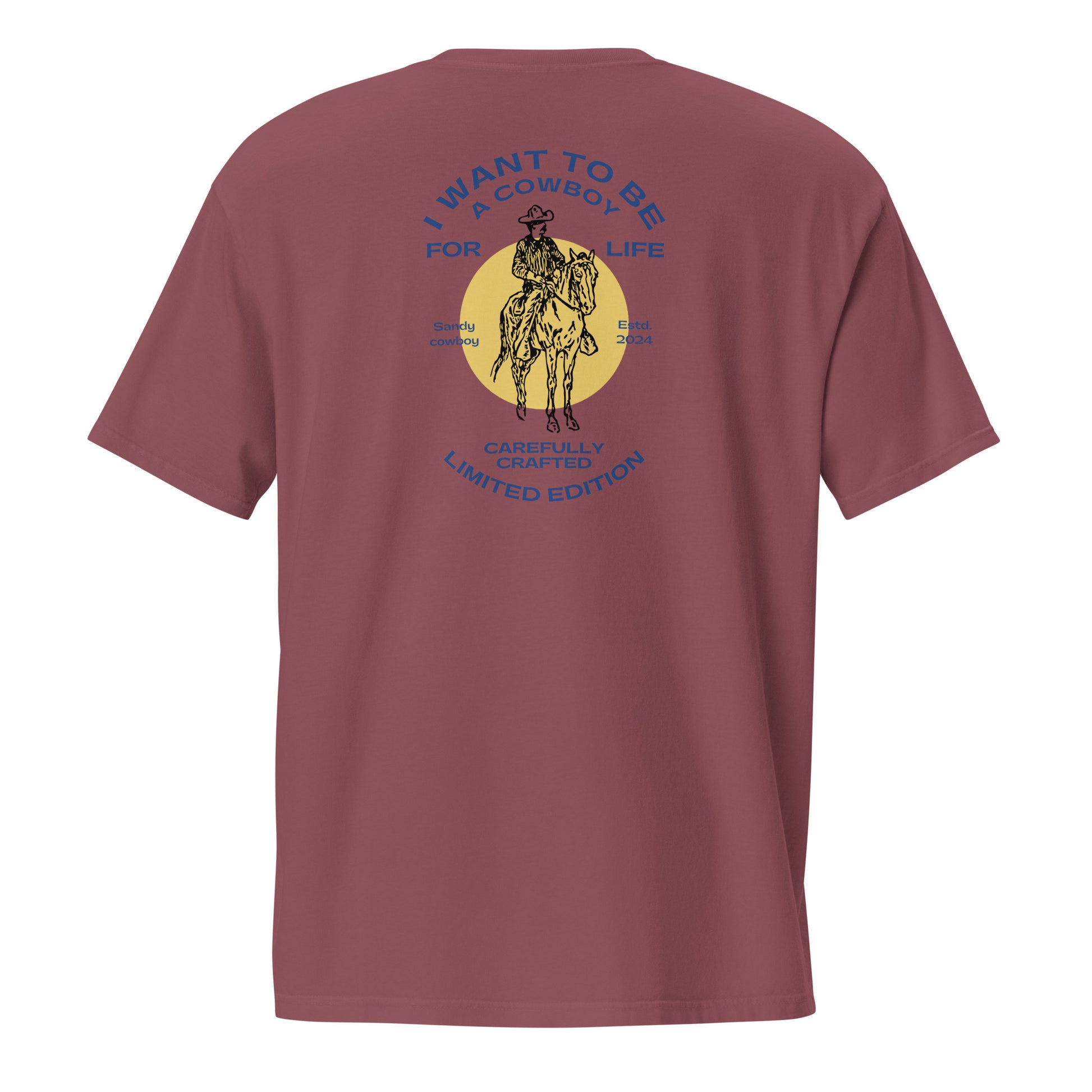 The Cowboy For Life Tee | Red Ridge Series | Pocket T-Shirt - The Sandy Cowboy Hat Co.